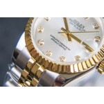 Datejust silver dial, gold and silver strap 31mm