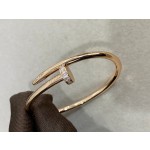 Cartier brick-inlaid silver nail bracelet 3 colors