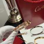 Cartier half diamond bracelet 3 colors