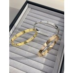 Cartier half diamond bracelet 3 colors
