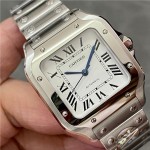 卡地亚度山士34mm 机械表