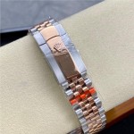 Diary series men's watch 41mm rose gold and silver two-tone strap