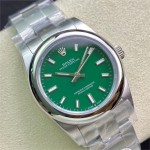 Oyster Series Dark Green Dial Silver Strap 31mm
