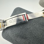 Rolex Daytona series, white dial, gold bezel, silver case, 40mm, gold and silver Oyster bracelet.