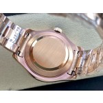 Rolex Yacht-Master series, brown dial, rose gold bezel, rose gold case, 40mm, rose gold Oyster bracelet.
