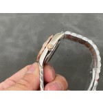 日志系列女表 白色表盘 镶钻外圈 31mm 双色五珠链表带