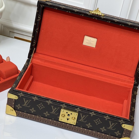 Louis Vuitton Monogram Red Watch Trunk (8-Watch Capacity)