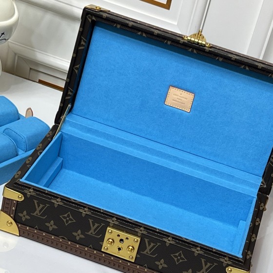 Louis Vuitton Monogram Lake blue Watch Trunk (8-Watch Capacity)