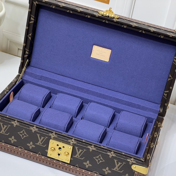 Louis Vuitton Monogram Purple Watch Trunk (8-Watch Capacity)