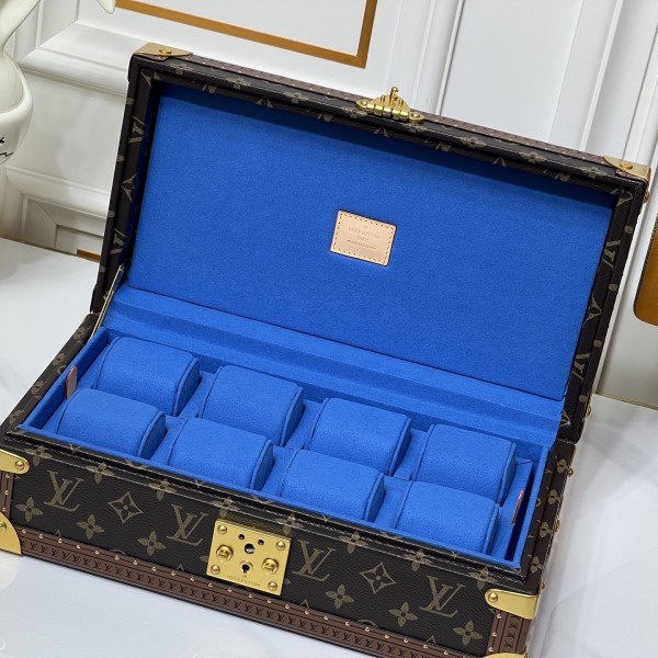 Louis Vuitton Monogram Dark blue Watch Trunk (8-Watch Capacity)