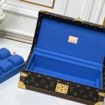 Louis Vuitton Monogram Dark blue Watch Trunk (8-Watch Capacity)