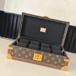 Louis Vuitton Monogram Black Watch Trunk (8-Watch Capacity)
