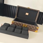Louis Vuitton Monogram Black Watch Trunk (8-Watch Capacity)