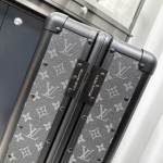 Louis Vuitton Monogram Eclipse 20-inch Rolling Carry-On Suitcase