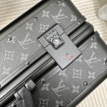 Louis Vuitton Monogram Eclipse 20-inch Rolling Carry-On Suitcase