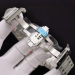 Cartier Santos Silver-Tone Panther Watch with Moissanite