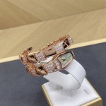 Bulgari Serpenti rose gold watch with diamonds