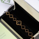 Van Cleef & Arpels Alhambra watch with black mother-of-pearl dial
