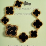 Van Cleef & Arpels Alhambra watch with black mother-of-pearl dial