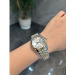 Datejust series, 31mm silver dial, two-tone gold and silver strap