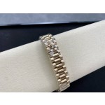 Datejust series, 31mm mother-of-pearl dial, gold strap