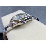 Datejust series, 31mm silver dial, two-tone gold and silver strap