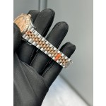 Datejust series, 31mm champagne dial, rose gold two-tone strap