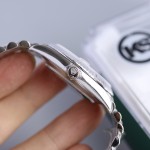Rolex Datejust series white diamond dial silver bracelet 41mm
