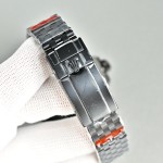 Submariner series, red dial, 40 mm, black strap