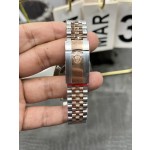 Datejust series silver dial 41 mm rose gold silver strap