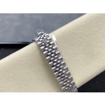 Datejust series, grey dial, 31mm, silver strap