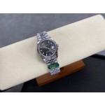 Datejust series, grey dial, 31mm, silver strap