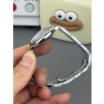 卡地亚蓝气球系列 银色表盘36mm 银色表带  机械