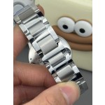 卡地亚蓝气球系列 银色表盘36mm 银色表带  机械