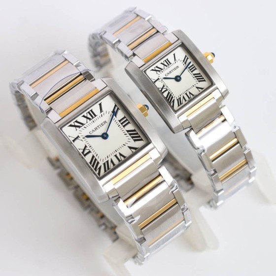 Cartier Tank Two-Tone Strap Women's Quartz Watch