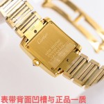 Cartier Tank Collection, Gold with Diamonds