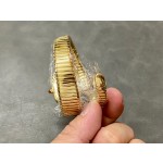 Bulgari Serpentl series, white dial, gold snake bezel