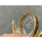 Bulgari Serpenti series, black dial, gold snake bezel