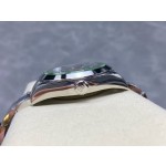 Geomagnetic series men's watch, blue dial, silver bezel, 40mm, silver Oyster bracelet.