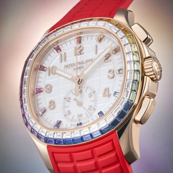 Patek Philippe Aquanaut Luce 7968 Rainbow Bezel